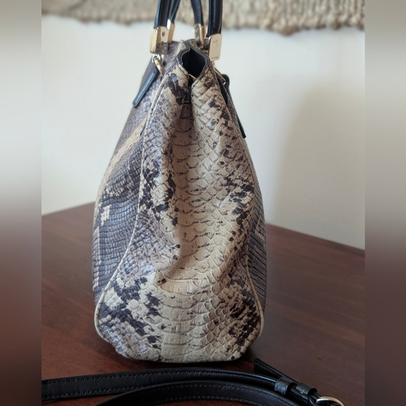 Coach Women's Minetta Multicolor Snakeskin Leather Crossbody - Picture 6 of 17